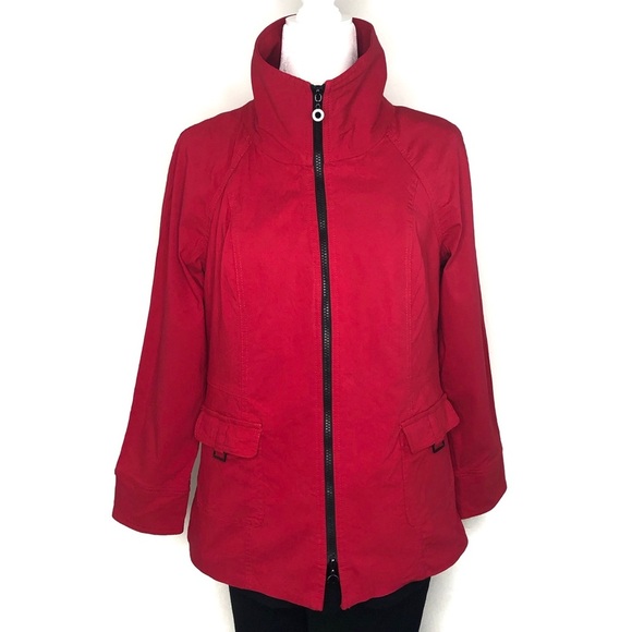 Cheryl Nash Windridge Jacket Women’s Zip Front Red Medium M - Picture 14 of 14